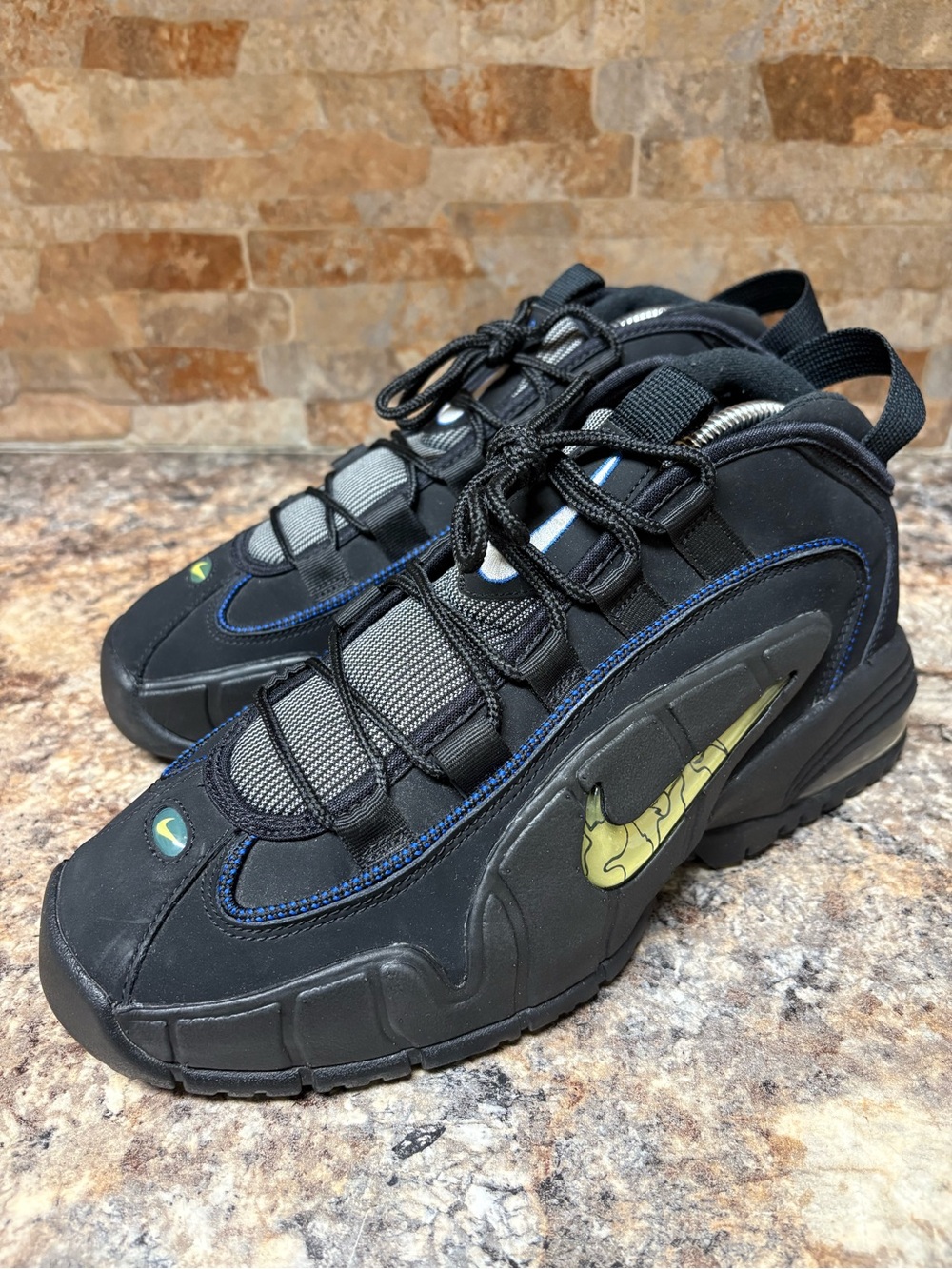 Nike Air Max Penny 1 Black/Royal Blue 685153-001 Size 8.5